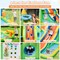 9-in-1 Inflatable Water Park with Water Slide Ball Pit Basketball Hoop and Dual Water Cannons for Kids